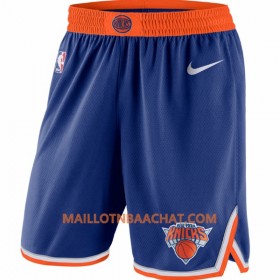 New York Knick Homme Shorts Bleu Nike Swingman